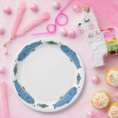 かわいい魚の取り巻き紙プレート ペーパープレート (パーティー)