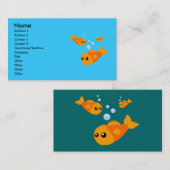 かわいい魚の名刺 名刺 (正面/裏面)
