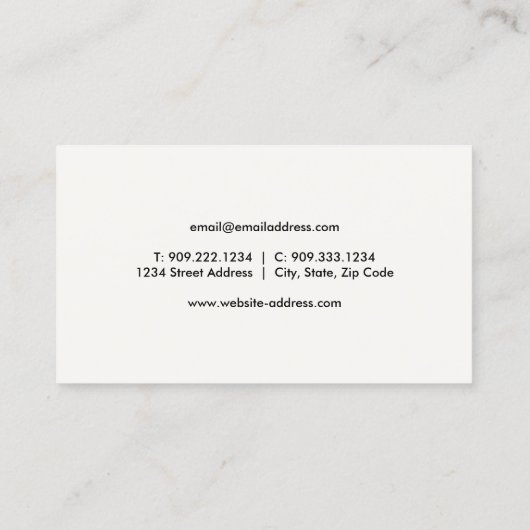 かわいい魚の名刺 名刺 (裏面)