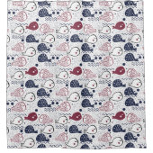 かわいい魚の型シャワーカーテン シャワーカーテン (正面)