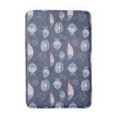 かわいい魚の型バスマット バスマット (正面縦)