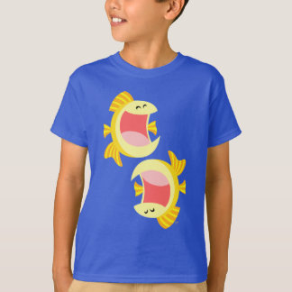かわいい魚の子ども2人Tシャツ Tシャツ