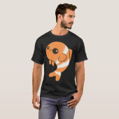 かわいい魚の手描き風キャラクター Tシャツ (正面フル)