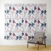 かわいい魚の文様タペストリー タペストリー (インサイチュ(横))