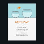 かわいい魚の新しいホームおもしろいはがき 案内ポストカード<br><div class="desc">かわいい魚の新しいホームおもしろいはがき</div>