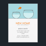 かわいい魚の新しいホームおもしろいはがき 案内ポストカード<br><div class="desc">かわいい魚の新しいホームおもしろいはがき</div>