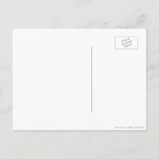 かわいい魚の新しいホームおもしろいはがき 案内ポストカード (裏面)