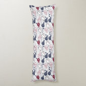 かわいい魚の柄体枕 ボディピロー (裏面 (縦))