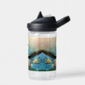 かわいい魚の水中海 カスタム ウォーターボトル (左面)