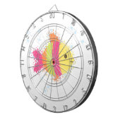 かわいい魚の漫画 ダーツボード (正面右)