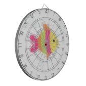 かわいい魚の漫画 ダーツボード (正面左)