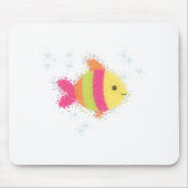 かわいい魚の漫画 マウスパッド (正面)