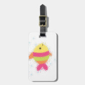 かわいい魚の漫画 ラゲッジタグ (正面縦)