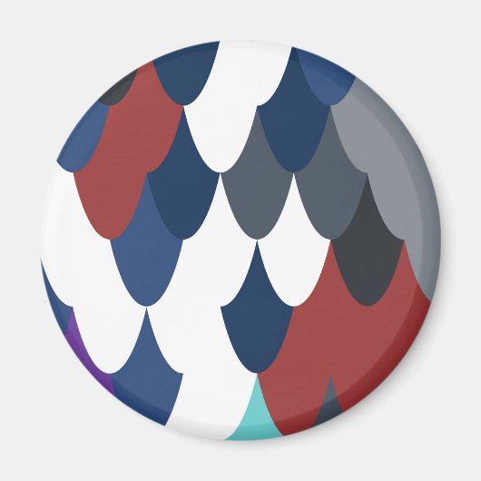 かわいい魚の皮のパターンのアップルウォッチバンド マグネット (正面)