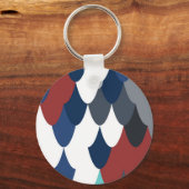 かわいい魚の皮のパターン キーホルダー (正面)