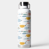 かわいい魚の群れ ウォーターボトル (背面)