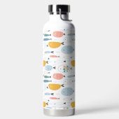 かわいい魚の群れ ウォーターボトル (左面)