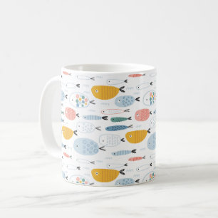 かわいい魚の群れ コーヒーマグカップ