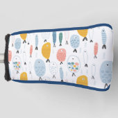 かわいい魚の群れ ゴルフヘッドカバー (正面)