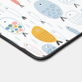 かわいい魚の群れ デスクマット (コーナー)