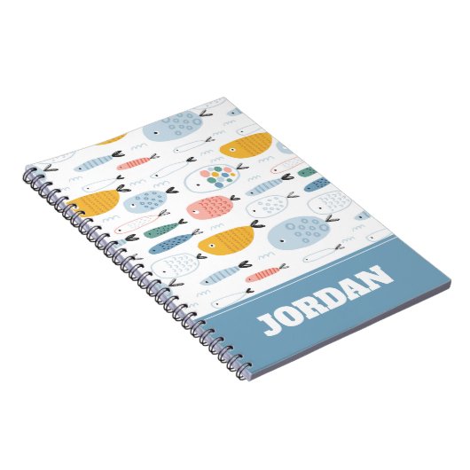 かわいい魚の群れ ノートブック (右側)