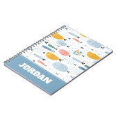 かわいい魚の群れ ノートブック (左側)