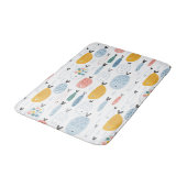 かわいい魚の群れ バスマット (アングル)