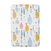 かわいい魚の群れ バスマット (正面縦)