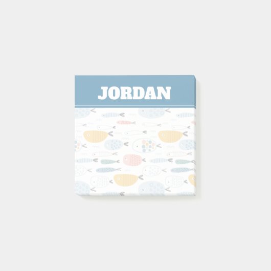 かわいい魚の群れ ポストイット (正面)