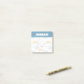 かわいい魚の群れ ポストイット (デスク上)