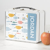 かわいい魚の群れ メタルランチボックス (インサイチュ)