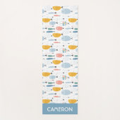 かわいい魚の群れ ヨガマット (正面)