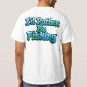かわいい魚の釣り Tシャツ (裏面)