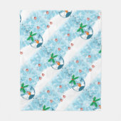 かわいい魚をバッグフリースブランケット フリースブランケット (正面)