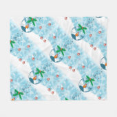 かわいい魚をバッグフリースブランケット フリースブランケット (正面(横))