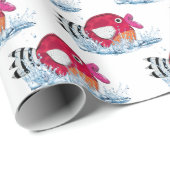 かわいい魚を水に ラッピングペーパー (ロールコーナー)