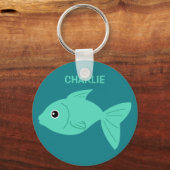 かわいい魚カスタムのキーチェーン キーホルダー (正面)