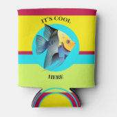 かわいい魚カラフルクーラーボックス 缶クーラー (正面)