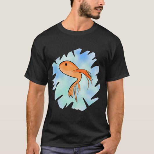 かわいい魚デザイン Tシャツ (正面)