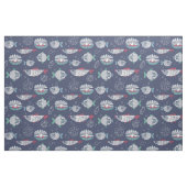 かわいい魚柄の生地 ファブリック (ファットクウォーター)