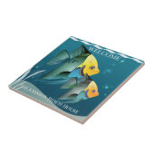 かわいい魚海ビーチハウスセラミックタイル タイル (側面)