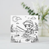 かわいい魚釣りをテーマにしたカラーリングカー子供へド (スタンド正面)