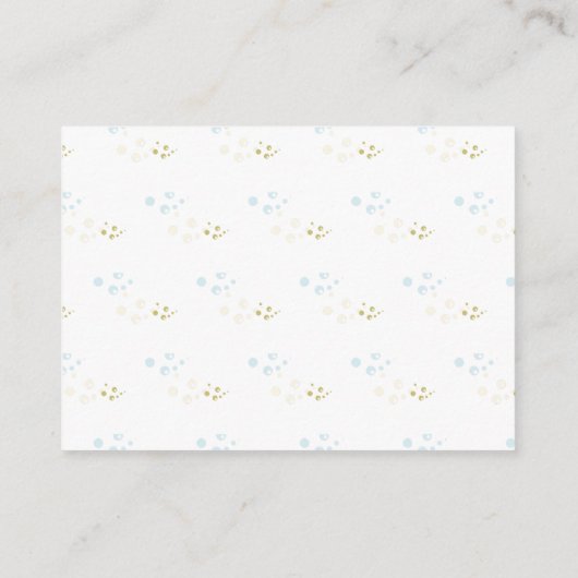 かわいい魚釣りダービーベイビーシャワーベビー本 エンクロージャーカード (裏面)