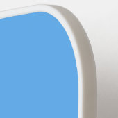 かわいい魚釣りトローラーボート漫画イラストレーション ピックルボールラケット (左詳細)