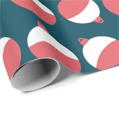 かわいい魚釣りボバーラッピング紙 ラッピングペーパー (ロールコーナー)