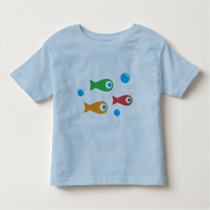 かわいい魚3匹 トドラーTシャツ