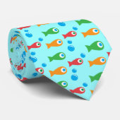 かわいい魚3匹 ネクタイ (ロール)