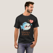 かわいい魚 - あなたは一網打尽 Tシャツ (正面フル)