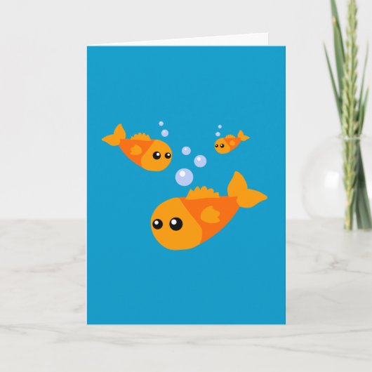 かわいい魚 カード (正面)