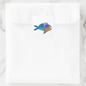 かわいい魚 スクエアシール (バッグ)